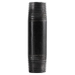 Black Welded Nipple, 3/4" x 3.5"