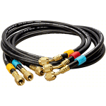 1/4" Open Valves Hose Set, 5 ft - 3 Pack