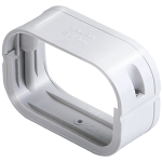 Slimduct 3-1/4" Flex Adaptor, White 100