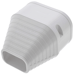 Slimduct 3-1/4" End Fitting, White 100