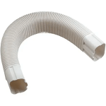 Slimduct 3-1/4" Flex Ell, 31" Long, White 100-800